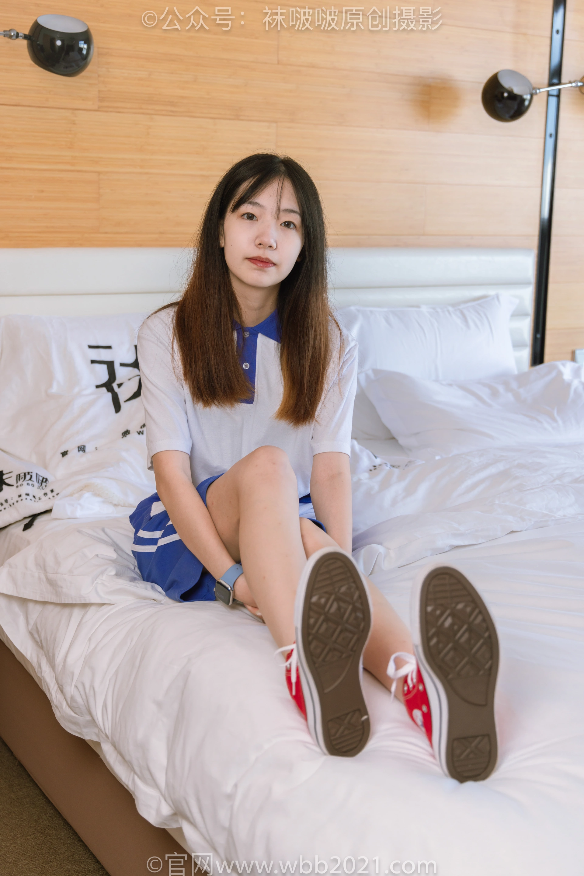 [BoBoSocks袜啵啵] NO.336 小甜豆-校服、帆布鞋、白棉袜、裸足（花絮版） 2