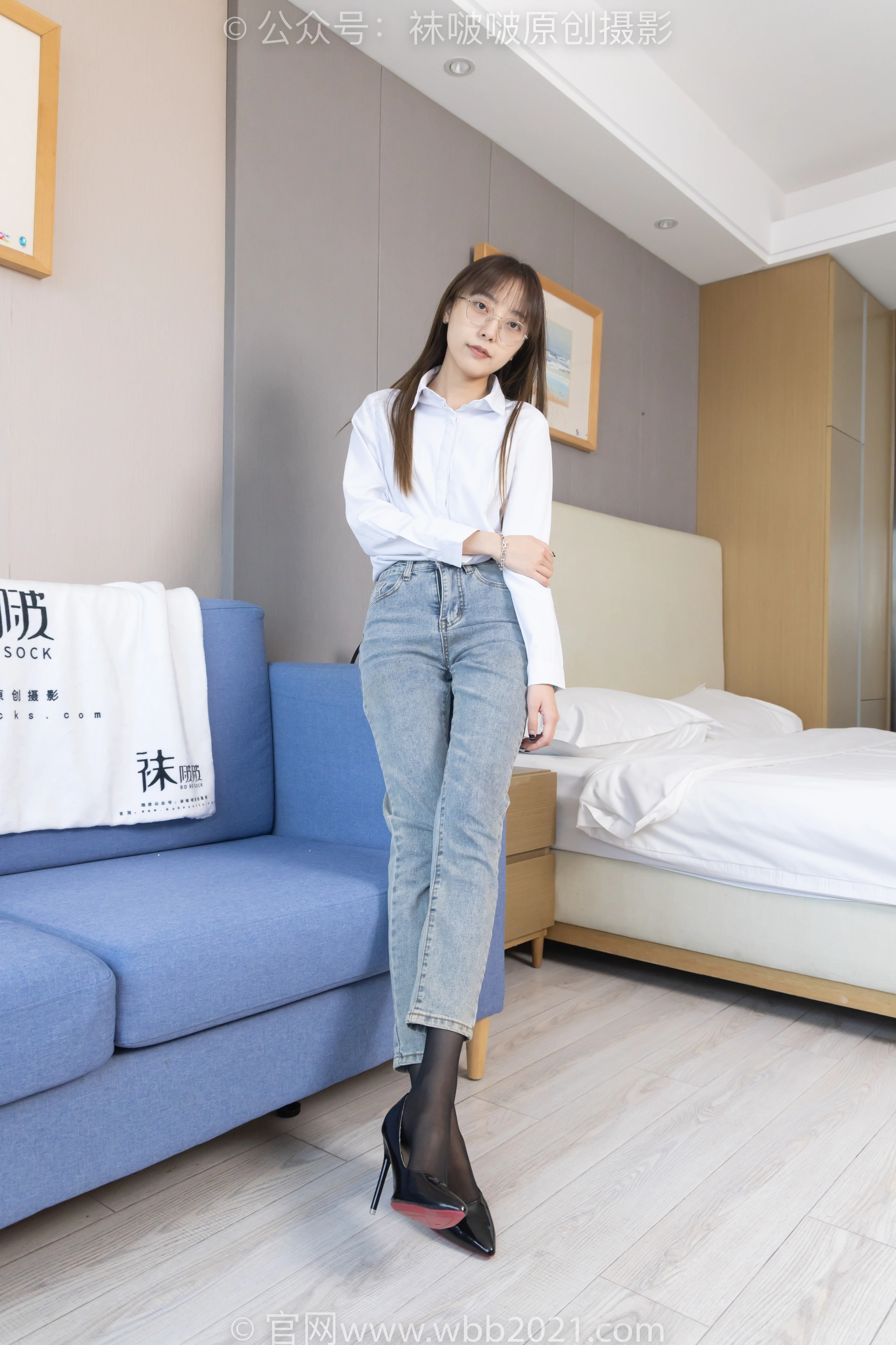 [BoBoSocks袜啵啵] NO.337 稚予-高跟鞋、高跟凉鞋、黑丝（脚尖加固款）、裤里丝、裸足（超长花絮版） 1