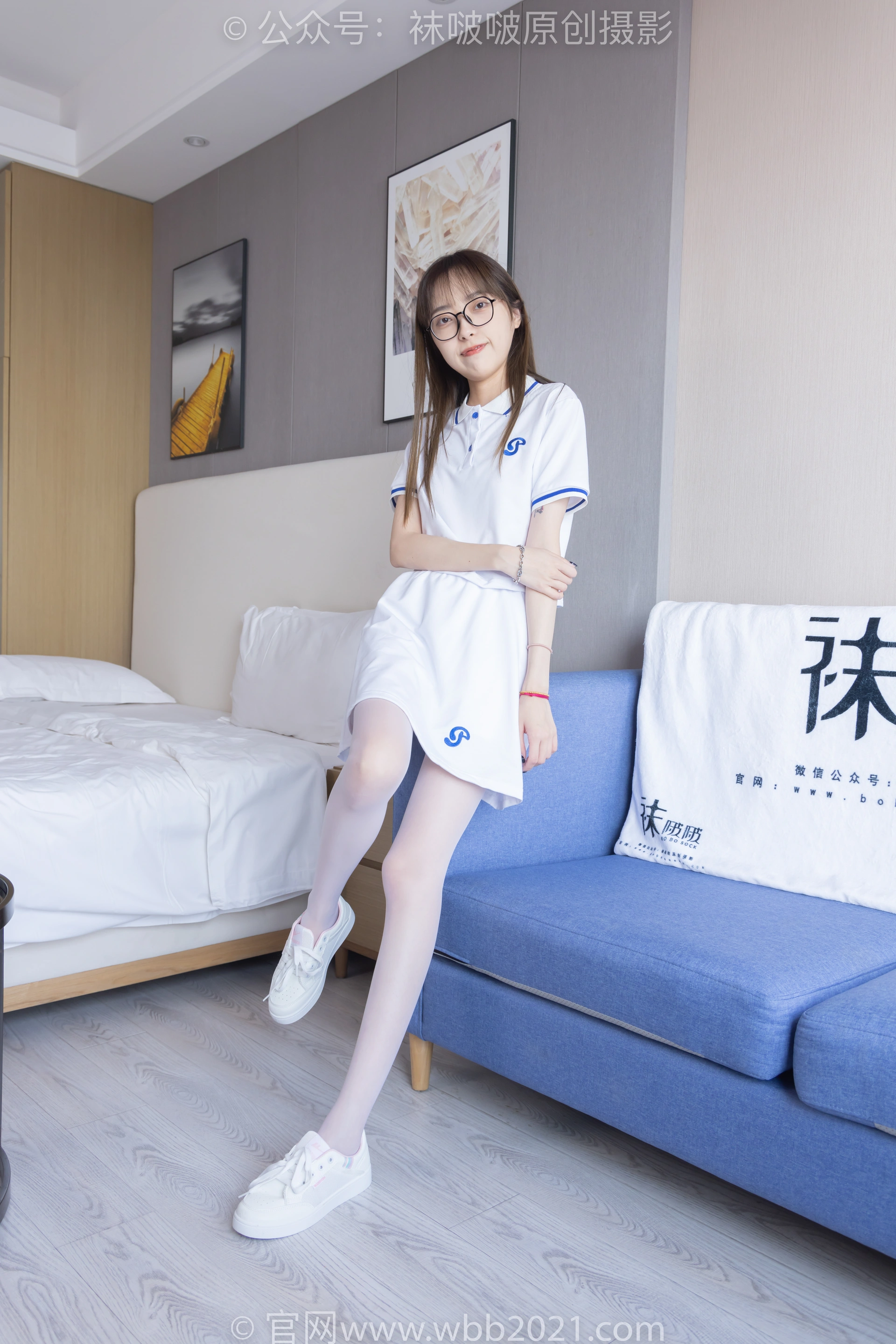 [BoBoSocks袜啵啵] NO.344 稚予-板鞋、平底鞋、白丝（花絮版） 0