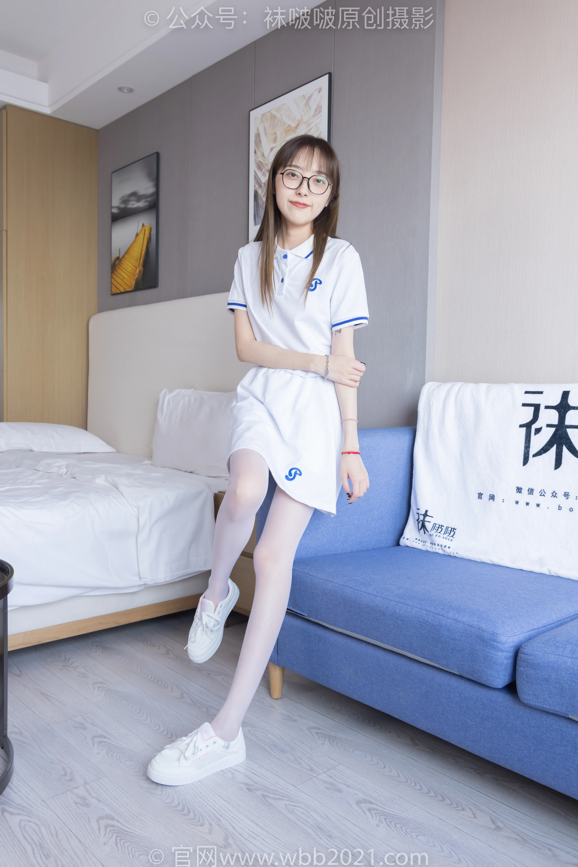 [BoBoSocks袜啵啵] NO.344 稚予-板鞋、平底鞋、白丝（花絮版） 1